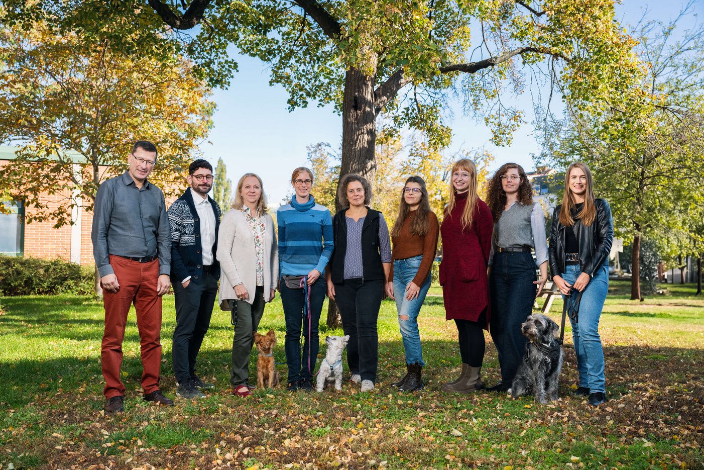 Group photo of the members of the Clever Dog Lab