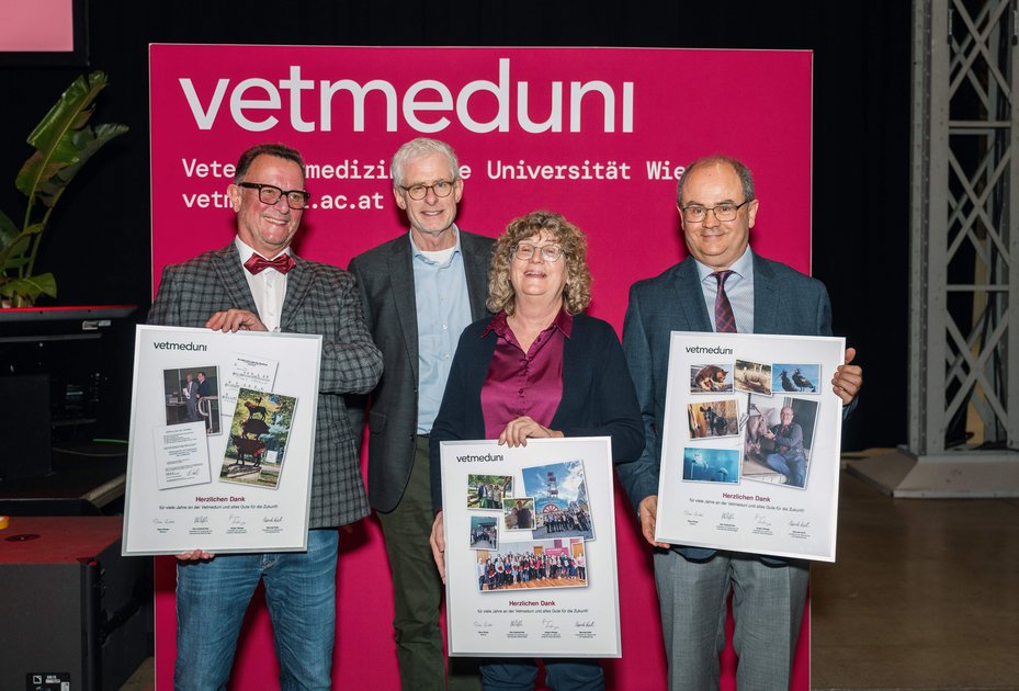 Armin Saalmüller, VR Otto Doblhoff-Dier, Annemarie Käsbohrer und Franz Schwarzenberger.