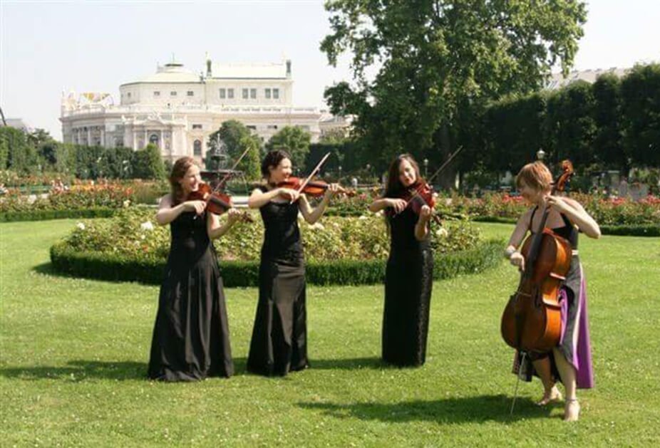 Annette Nigschs früheres Streichquartett mit dem Namen Modern String Quartett Vienna